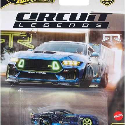 Hot Wheels Premium Car Culture 1:64 Scale Die-Cast 2024 Mustang RTR Spec 5-FD Collectible Vehicle with Real Riders Tires & Metal/Metal Body & Chassis