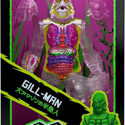Super7 Super Cyborg Universal Monsters Creature from The Black Lagoon (Clear) - 11" Universal Monster Movies Action Figure Classic Movie Collectibles