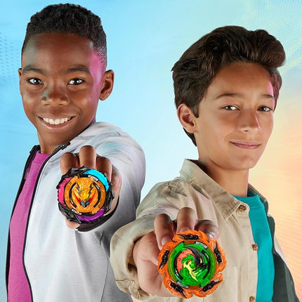 Beyblade Burst QuadStrike Light Ignite Battle Set Stadium, 2 Spinning Tops, and 2 Launchers, Toys for 8 Year Old Boys & Girls & Up (Amazon Exclusive)