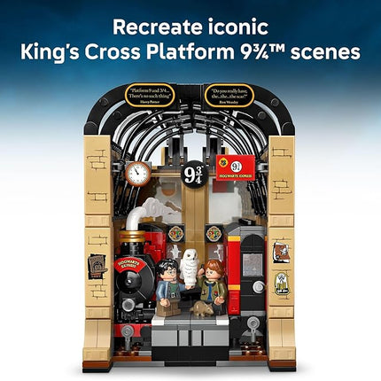 LEGO Harry Potter Book Nook: Hogwarts Express Building Set - Bedroom Shelf Decor for Boys, Girls, & Fans, Ages 10+ - Collectible Harry & Ron Minifigures - Gift for Christmas - 76450