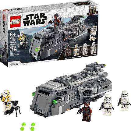LEGO Star Wars: The Mandalorian Imperial Armored Marauder 75311 Awesome Toy Building Kit for Kids with Greef Karga and Stormtroopers; New 2021 (478 Pieces)