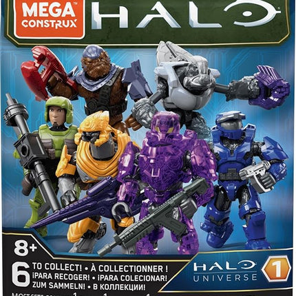 MEGA Halo Action Figures Building Toys Set, Universe Figure Collection Series 3 with Poseable Characters and Accessories, Gift Ideas, Sold Separately