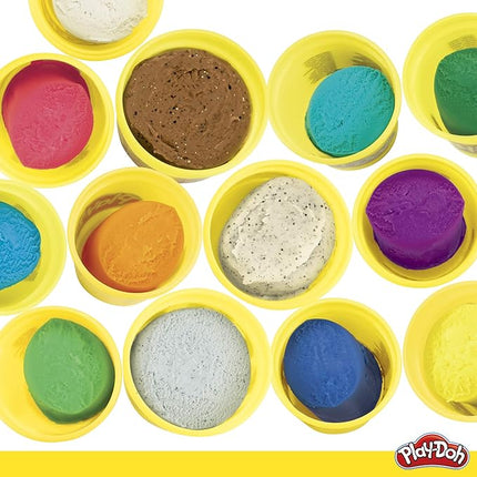 Play-Doh Dinosaur Theme 13-Pack of Non-Toxic Modeling Compound with 2 Cutter Shapes, 2 Roller Tools, and Scissors (Amazon Exclusive)