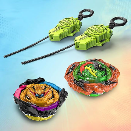 Beyblade Burst QuadStrike Light Ignite Battle Set Stadium, 2 Spinning Tops, and 2 Launchers, Toys for 8 Year Old Boys & Girls & Up (Amazon Exclusive)