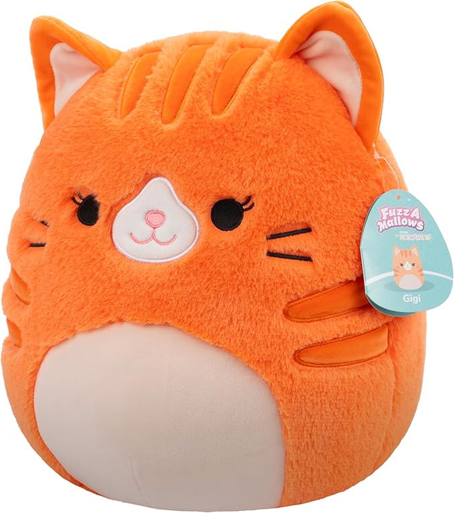 Squishmallows FuzzAMallows Gigi the Orange Cat Plush Toy 30 cm - Rare Exclusive Original 2024