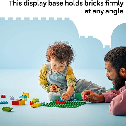 LEGO DUPLO Green Building Plate - 16x16 Stud Learning and Educational Building Toy for Toddlers, Preschool, Boys and Girls, Ages 1.5+ - Gift Ideas for Birthdays - 10460