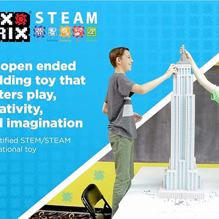 Pix Brix Pixel Art Puzzle Bricks - The Great Wave Off Kanagawa Pixel Puzzle, 4,187 Pieces - Patented Colorful Building Bricks to Recreate This Famous Print, Create Builds Without Water, Iron or Glue