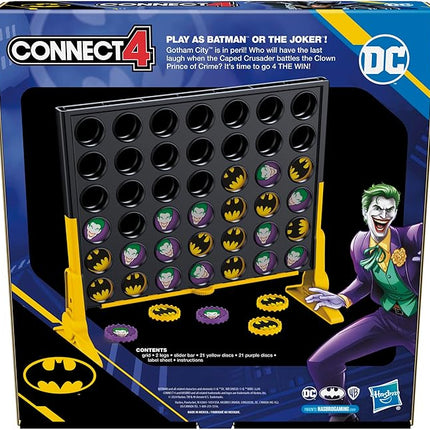 Connect 4 Batman Game | Batman-Themed 4 in a Row Game | Ages 6 and Up| for 2 Players | Strategy Board Games for Kids and Families (Amazon Exclusive)