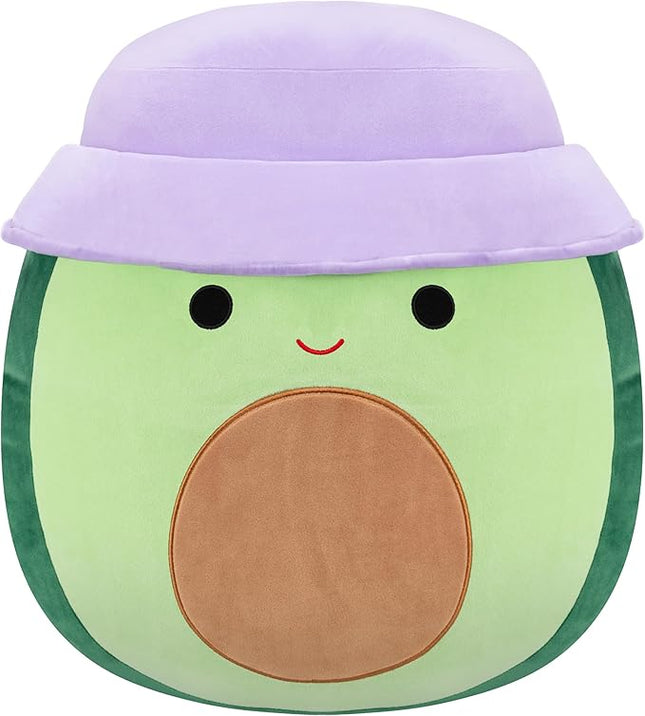 Squishmallows Original 20in Austin The Green Avocado with Bucket Hat – Official Jazwares Plush (Jumbo)