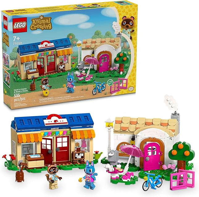 LEGO Animal Crossing Nook’s Cranny & Rosie's House, Buildable Video Game Toy for Kids, Includes 2 Animal Crossing Toy Figures, Birthday Gift Idea for Girls and Boys Aged 7 and Up, 77050
