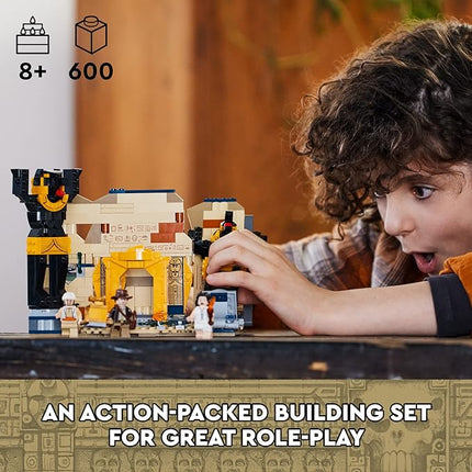 LEGO Indiana Jones Escape from The Lost Tomb 77013 Building Toy, Featuring a Mummy and an Indiana Jones Minifigure from Raiders of The Lost Ark Movie, Gift Idea for Kids Ages 8+