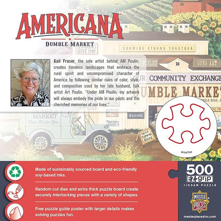 MasterPieces Dumble Market Jigsaw Puzzle - 500 Piece EZ Grip Puzzle for Adults - Ages 14+