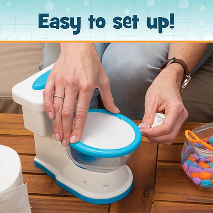 PlayMonster Dont Flush The Fish Game - Hand-Eye Coordination, Strategy Board Games for Family Game Night for Kids and Adults, Easy Assembly, Multiplayer, Ages 4+