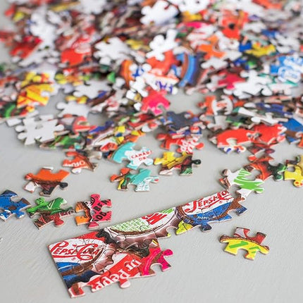 Got Caps? Soda Bottle Cap Puzzle for Adults and Kids | Difficult 1000 Piece Jigsaw Puzzle Toy | Fun Quarantine Gift | Interactive Brain Teaser Challenge for Game Night | 29 x 20 Inches