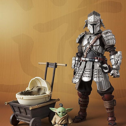 TAMASHII NATIONS - Star Wars: The Mandalorian - Ronin Mandalorian & Grougu (Beskar Armor), Bandai Spirits MEISHO Movie Realization Action Figure