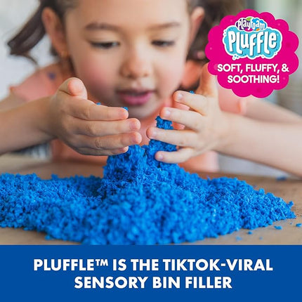 Educational Insights Pluffle 2-Pack Red & Blue - Sensory Bin Foam Set, No Mess Alternative to Sand Toys & Slime for Toddlers at Home or in the Classroom, Fun Sensory Table Filler, Kids Ages 3+