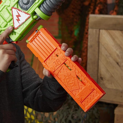 Nerf Revoltinator Zombie Strike Toy Blaster with Motorized Lights Sounds & 18 Official Darts for Kids, Teens, & Adults