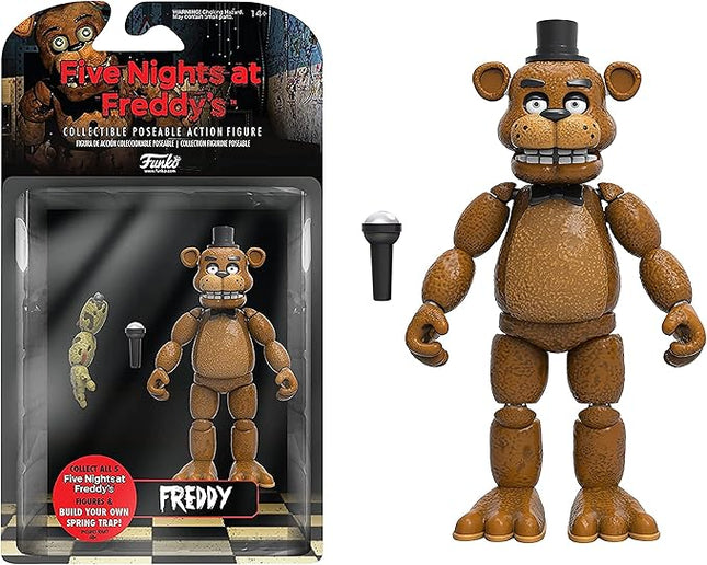 Funko 5" Articulated Action Figure: Five Nights at Freddy's (FNAF) - Freddy Fazbear - Collectible - Gift Idea - Official Merchandise - for Boys, Girls, Kids & Adults - Video Games Fans