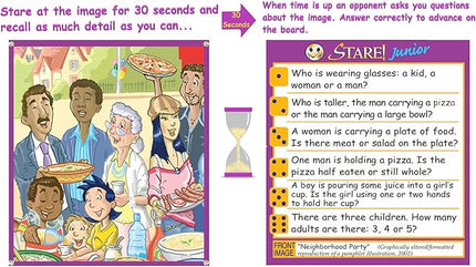 Stare Junior — The Exciting, Award-Winning Game of Memory and Observation — Fun & Educational for The Whole Family, Ages 6 and Up