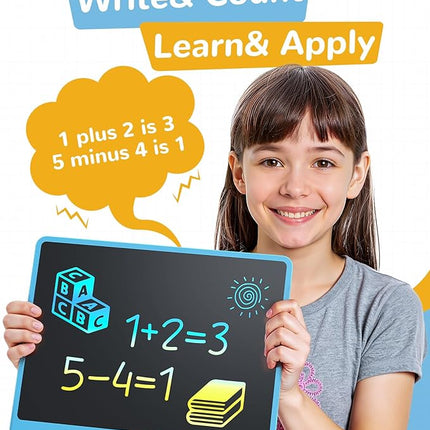 KOKODI LCD Writing Tablet, 16 Inch Colorful Doodle Board Drawing Tablet, Erasable Reusable Electronic Drawing Pads, Educational and Learning Toy for 3-6 Years Old Boy and Girls