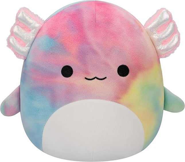 Squishmallows Original 11in Tinley The Rainbow Tie-Dye Axolotl – Official Jazwares Plush (Medium-Sized)