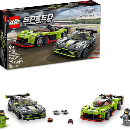LEGO Speed Champions Aston Martin Valkyrie AMR Pro & Vantage GT3 2 Collectible Model 76910 - Race Car and Toy Set, Includes 2 Driver Minifigures, Great Gift for Boys, Girls, and Teens Ages 9+