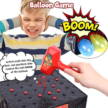 LovesTown Balloon Pop Game, Blast Box Board Games for Family Night Juegos De Mesa Birthday Gifts Party Supplies for Adults and Kids