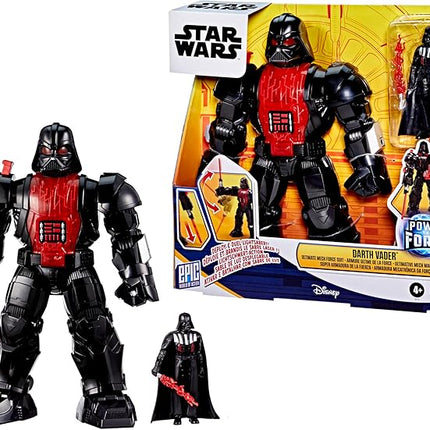 STAR WARS Epic World of Action Darth Vader Ultimate Mech Force Suit, 11-Inch Mech Suit & 4-Inch Action Figure, Toys for Boys & Girls Ages 4+