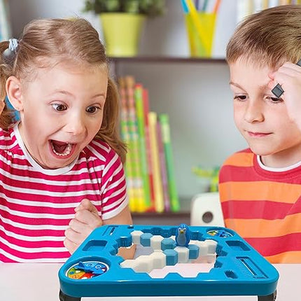 Save Penguin Break Ice Frozen Game for Kids, Protect The Iceberg Penguins Trap on Ice Icebreaker Board Games Toy for Adults Family Childrens Kid Ages 4-8 with Replacement Cubes and Hammer