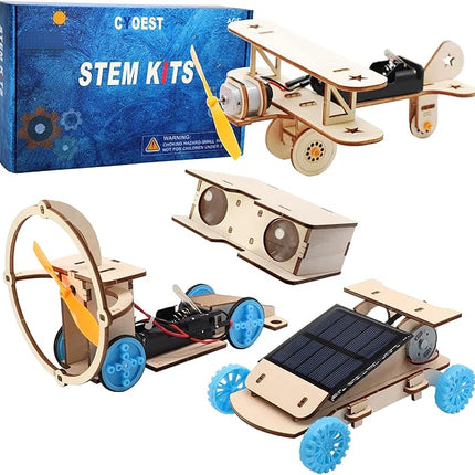 STEM Kits for Kids Age 8-10-12-14, Science Projects for Kids Ages 8-12, Stem Building Toys for Boys Age 8 9 10 12 13 14, Solar Car & STEM Activities Engineering Kits, Gifts for Boys