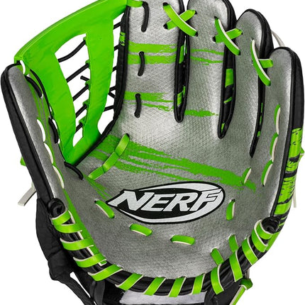 NERF Proshot Kids Teeball Glove + Ball Set - Youth Baseball Glove + Foam Ball - Boys + Girls Teeball Mitt Set - Adjustable Fit for Kids - Right Hand Throw - 8.5"