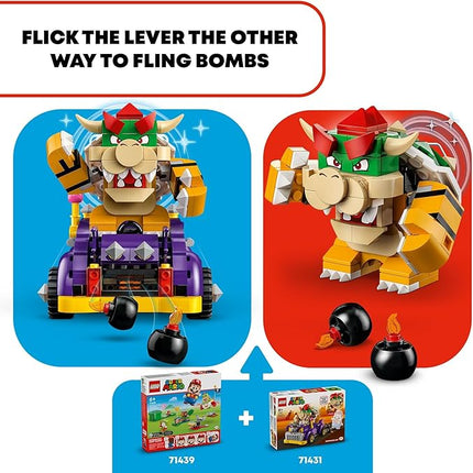 LEGO Super Mario Bowser’s Muscle Car Expansion Set, Collectible Bowser Toy for Kids, Gift for Boys, Girls and Gamers Ages 8 and Up, 71431
