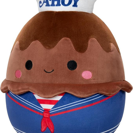 Squishmallows Original “Stranger Things” 10-Inch Chocolate Pudding - Official Jazwares Plush (Medium-Sized)