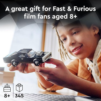 LEGO Speed Champions Fast & Furious 1970 Dodge Charger R/T 76912, Toy Muscle Car Model Kit for Kids, Collectible Set with Dominic Toretto Minifigure