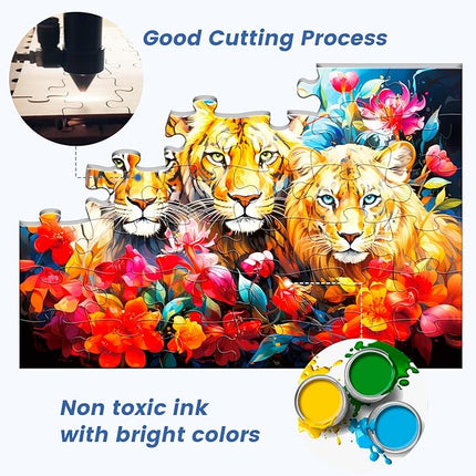 6 Pack 36 Large Piece Puzzle for Seniors Puzzles Dementia Alzheimer's Products and Activities for The Elderly Adults Puzzle Alzheimer's Easy Puzzles Gift Memory Games for Patients in Nursing Home