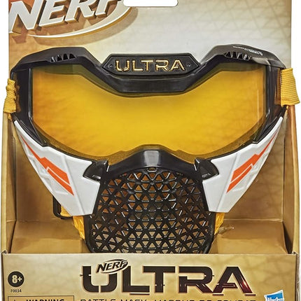 Nerf Ultra Battle Mask - Adjustable Head Strap, Breathable Design - Wearable Face Shield Ultra Battlers