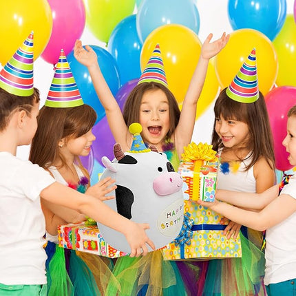 Cow Plush Toy 12 Inch Cute Cow Birthday Stuffed Animal Soft Cow Plushies Pillow Doll Gifts for Kid Toddlers Home Room Decoration (Cow Plush)