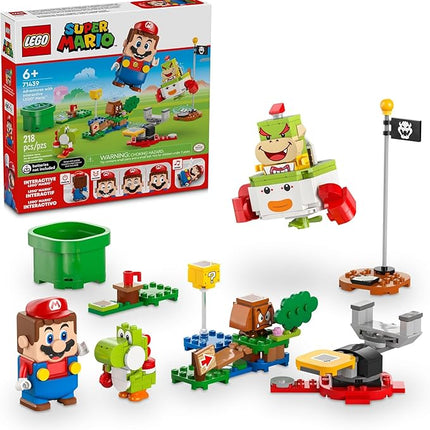 LEGO Super Mario Adventures with Interactive Mario, Bowser Jr.’s Clown Car Playset Vehicle, Yoshi Toy, Mario Playset, Nintendo Toy Gift for Boys, Girls and Gamers Ages 6 and Up, 71439