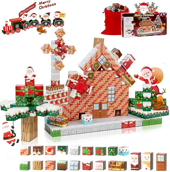 Magnetic Blocks Building Toys, Gifts for Kids Christmas 86Pcs Magnetic Building Blocks, Magnet Blocks Cubes STEM Construction Sensory Toys for Toddlers Kids 8+ Boys Girls