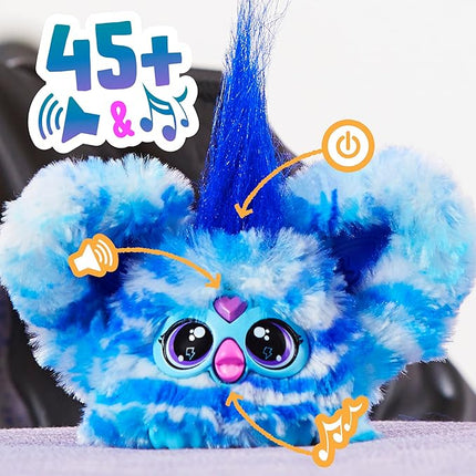 Furby Furblets 2-Pack, Mini Friends Pix-Elle & Ooh-Koo, 45+ Sounds Each, Music & Speaks Only Furbish, Electronic Plush Toys, Multicolor & Blue/White, Back to School Gifts, Ages 6+ (Amazon Exclusive)