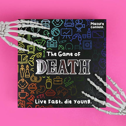 Gift Republic Game of Death – Live Fast, Die Young | Dark Humour Adult Party Board Game | Outrageous Survival Challenge for 2- Players | Mature Content