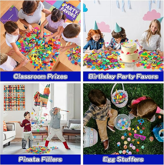 Amy&Benton 400pcs Party Favors for Kids 8-12 4-8 3-5, Goodie Bags Stuffers,Pinata Stuffers Fillers,Treasure Box Toys for Classroom Prizes,Birthday Easter Christmas Haloween Valentine Holiday Supplies