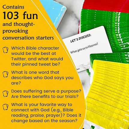Kulture Games Christian Culture - The Game of Conversations - Fun & Thought Provoking Starters About God, Christianity & Life - Cards for Bible Study or Youth Groups