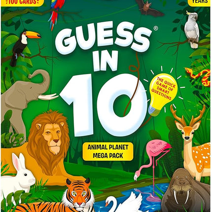 Skillmatics Guess in 10 Animals Megapack, Perfect for Boys, Girls, Kids, Teens, Adults Who Love Animal Card Games, Trivia, Travel Games, Gifts for Ages 6, 7, 8, 9, 10, and Up