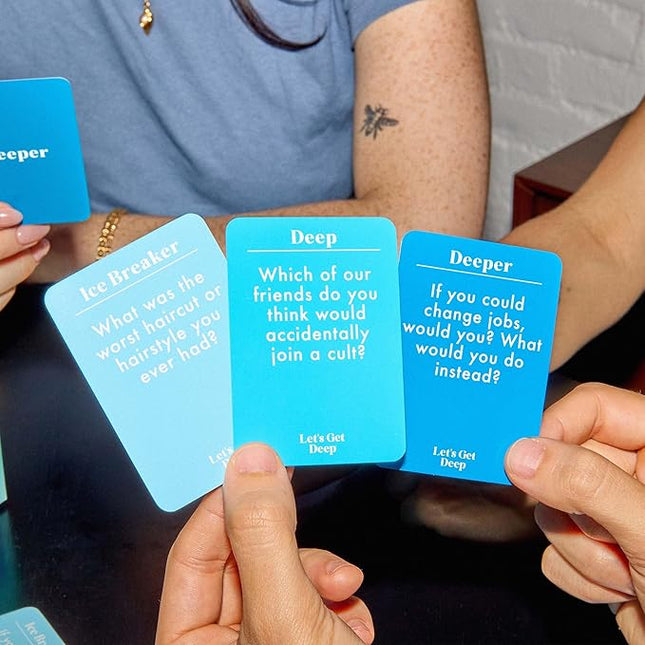 Let’s Get Deep: Friends Edition by Relatable – Valentine’s Day Gift for Friends, Fun Group Card Game for Adults, Party Game with 400 Questions for Game Night