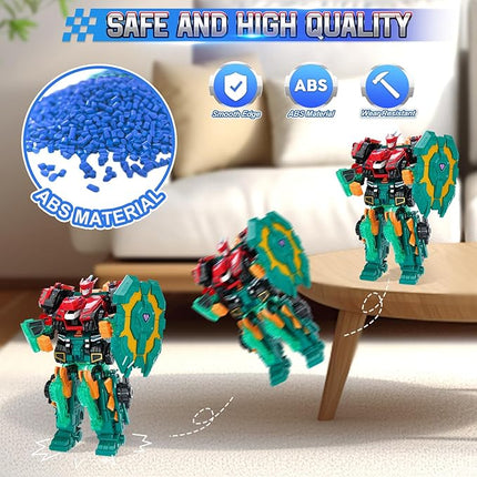 3 in 1 Transformable Robot Raptor Chyron, 11.02 inch, Robot Toy for Kids, Chariot, Dinosaur and Transformable Toy for Boys and Girls 5 6 7 8 9 10 Years Old