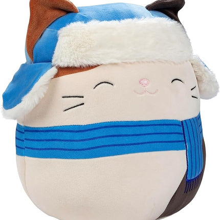 Squishmallows 10-Inch Cam The Winter Holiday Cat - Official Jazwares Christmas Plush - Collectible Soft & Squishy Kitty Stuffed Animal Toy - Limited Edition 2025 Gift for Kids, Girls & Boys