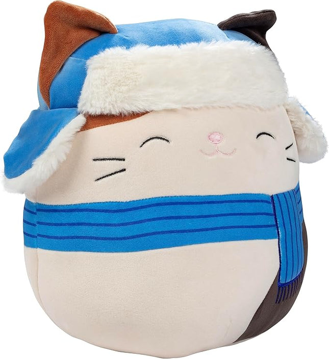 Squishmallows 10-Inch Cam The Winter Holiday Cat - Official Jazwares Christmas Plush - Collectible Soft & Squishy Kitty Stuffed Animal Toy - Limited Edition 2025 Gift for Kids, Girls & Boys