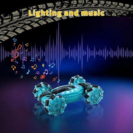 GRANTLEY Remote Control Car, Gesture Sensing RC Stunt Car, 4 WD Off-Road Race Car, 2.4Ghz Hand Controlled Remote Control Drift Cars for 4-6 8-12 Boys Girls Kids