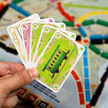Asmodee Ticket to Ride Board Game (2025 Refresh) - A Cross-Country Train Adventure for Friends and Family, Strategy Game for Kids & Adults, Ages 8+, 2-5 Players, 30-60 Minute Playtime